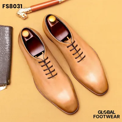 Leather shoes men's one-piece Oxford Formal shoes